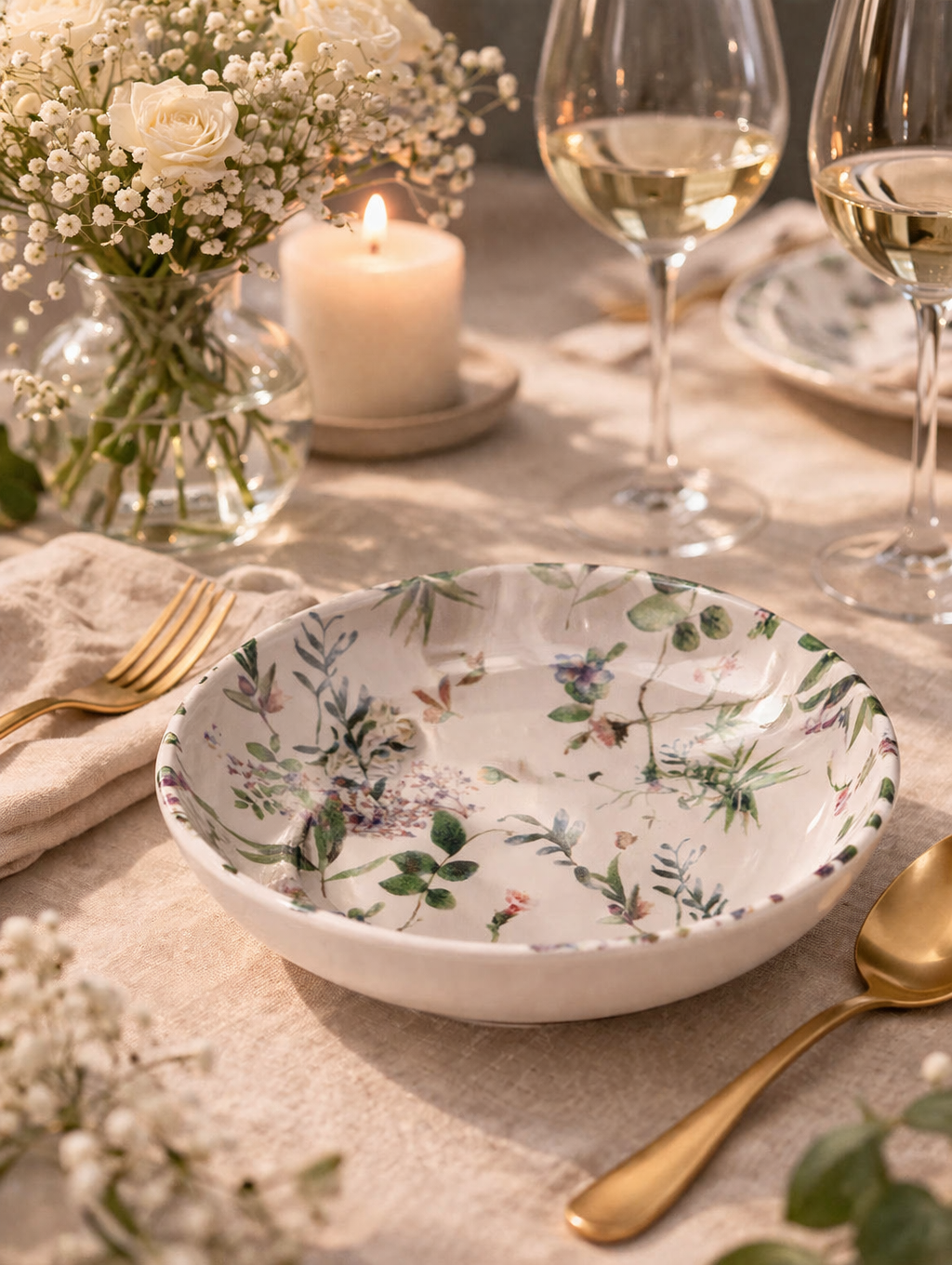 Assiette calotte - Champêtre