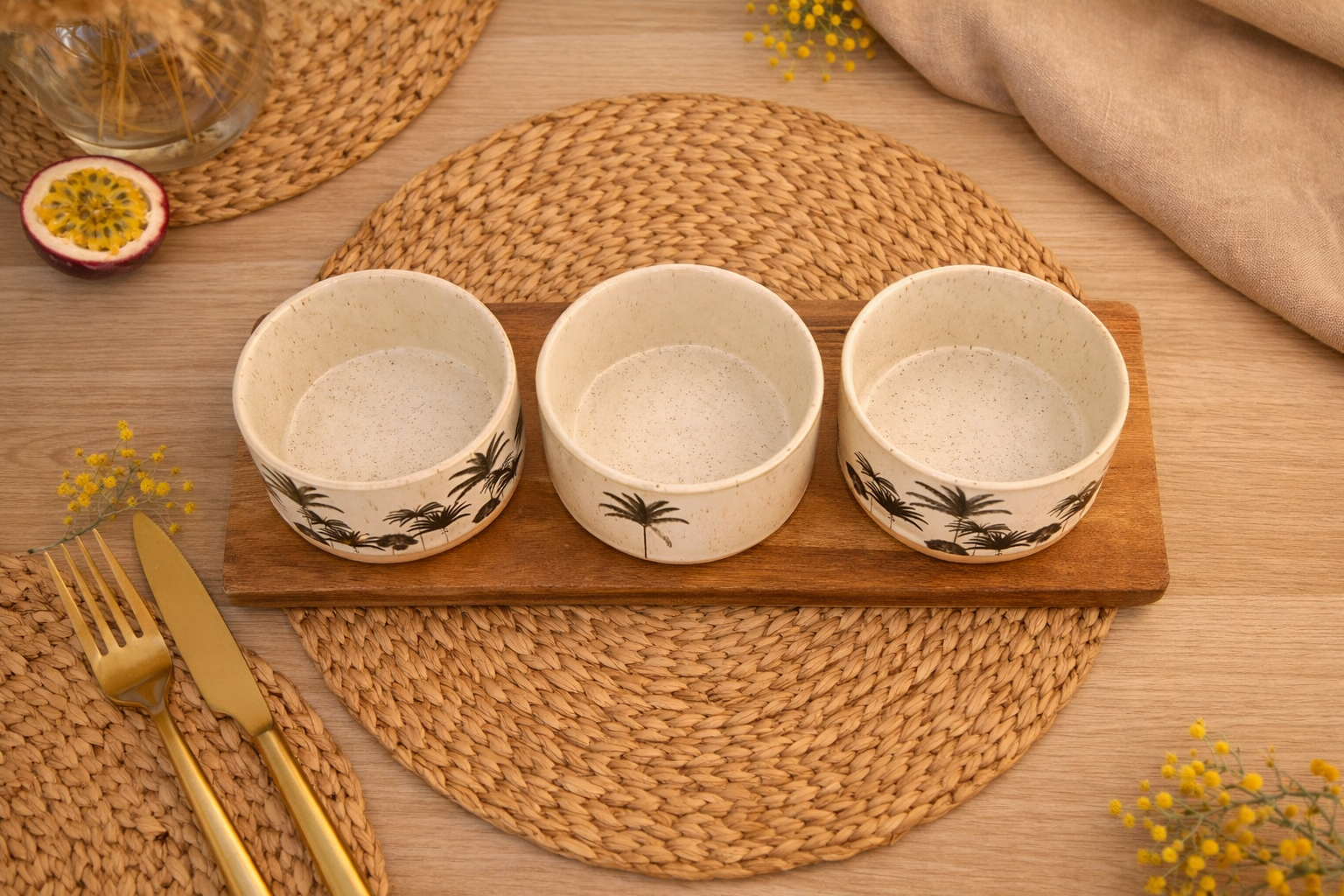 Service apéritif palmier